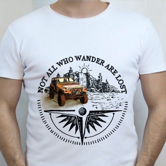 Gildan Other - Jeep Shirt Not All Who Wander Are Lost, Jeep Tee Shirts, Jeep Lover Gifts